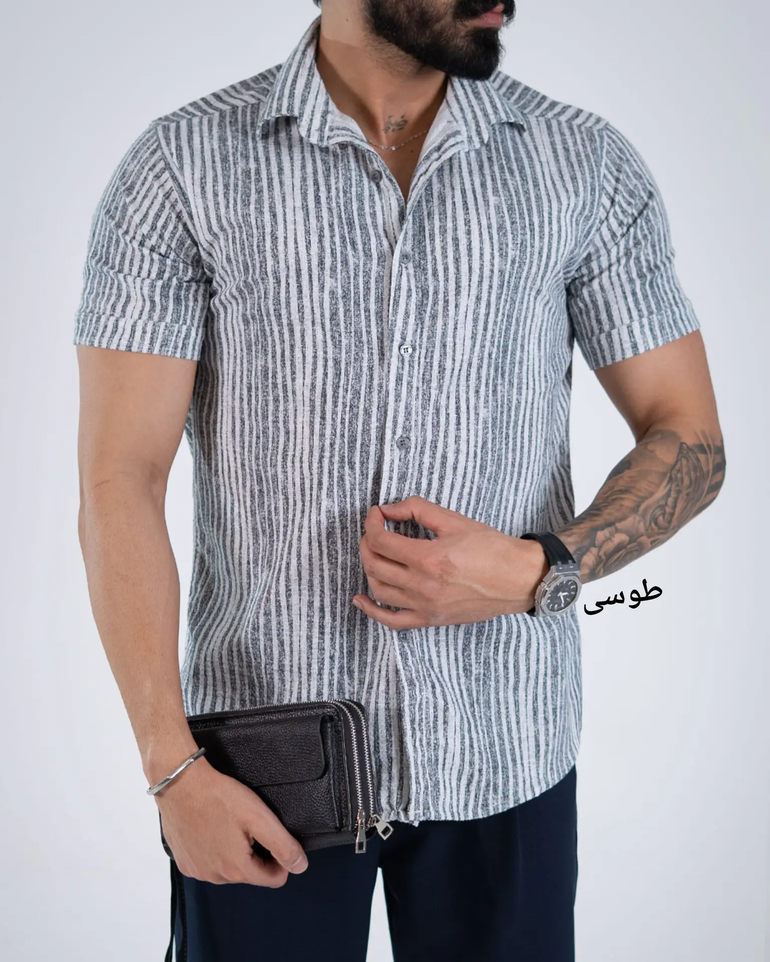 پیراهن راه راه متین-کد5170